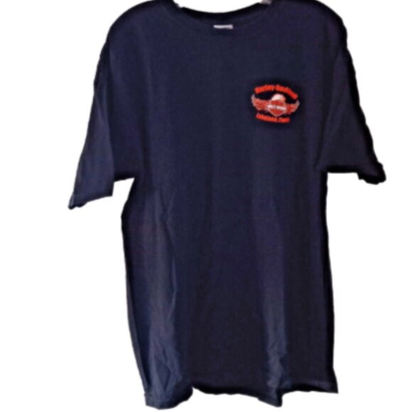 Harley-Davidson Men’s Henley Shirt Sz M Black 100 Years Anniv Corpus Christi TX - Picture 2 of 10